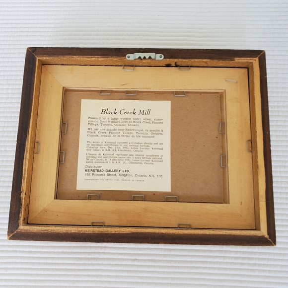 2 Cottage Prints 12"x7.5" Kierstead Gallery Vintage Wood Frame 1980s Cottagecore - Picture 14 of 16